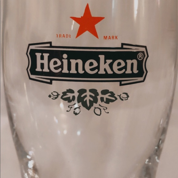 Set of 2 Heineken Red Star Belgian Beer Glasses - Picture 2 of 5
